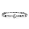 Cadena de Tenis Popular Pulsera de Circonita con un Toque de Lujo Ligero y de Alta Gama, Pulsera de Tenis Cuadrada Principal de Moda y Versátil