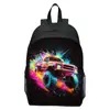 Mochila Escolar Infantil de 16 pulgadas Estampado Camión Monstruo Mochila para Estudiante de Primaria Niño y Niña