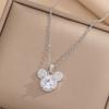 Colar feminino Shijia rede vermelha Minnie fofo divertido Mickey Mouse cristal Shihua corrente clavicular pingente uma geração de cabelo