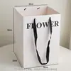 Bolso Shangjin Estilo Pintura al Óleo Siciliana Bolso de Mano Engrosado con Ramo de Flores Bolsa para Regalo con Empaque Arte Floral