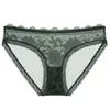 Calcinhas Sexy de Renda Transfronteiriças Malha Respirável Ultra-Fina Francesa Calcinhas Plus Size para Jovens Tanga de Cintura Baixa com Efeito Levanta Bumbum