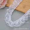 DIY Vários Acessórios de Renda de Gaze de Neve Conjunto de Cartões Borda de Gaze Dupla Camada DIY Bolsa de Dor Renda Decorativa Bordado Plissado Laço