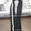 Cinta de 2 cm Lista para Usar Plisada Tejida a Máquina Unilateral Accesorios de Decoración para Dobladillo de Falda Manga Lolita Hecho a Mano DIY Encaje de Perlas