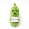 Estambre de Pepino Crochetado Adorno Colgante de Muñeco de Verdura y Fruta Tejido Llavero Regalo de San Valentín