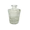 Botella de aromaterapia de boca a presión de 150 ml, tallada en cristal blanco de alta calidad, venta al por mayor, para uso doméstico y sin fuego.