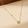 Collar de Borla en Forma de Y Retro Circonita Chapado en Oro Cadena Fina Gota de Agua Cuadrado Incrustado con Pedrería Joyería de Lujo Ligero Gargantilla Cadena para Clavícula