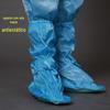 Yicheng fábrica direta antiestático sola macia sapatos antiestático tubo alto livre de poeira resistente ao desgaste botas sola macia capa de sapato sola verde