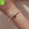 Yin Zi Yun Original Pulseira de Contas de Prata Esterlina S925 Estrela Pegada de Animal Trevo de Quatro Folhas Forma de Coração Contas para DIY