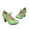 34-48 Zapatos de Moda con Hebilla Nuevos, Zapatos de Moda de Mujer para Todas las Estaciones, Tacones Altos, Suela de Goma, Zapatos de Mujer de Talla Grande Transfronterizos