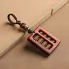 Llavero con colgante de ábaco pequeño de palisandro Ruyi para coche, para mujer y hombre, llavero de pareja, joyería creativa para colgar.