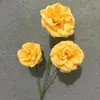 Arreglo floral artificial de rosa Austin de 3 cabezas para decoraciones de boda, decoración del hogar y exhibiciones florales