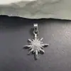 Joias Artesanais DIY Personalizadas de Alto Padrão para Comércio Exterior Transfronteiriço Acessórios de Pingente Micro-Incustados de Zircônia de Cobre Colar de Trevo de Quatro Folhas