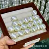 Arete de Perla Barroca de Vidrio de Forma Irregular Perla de Imitación Componente para Accesorios de Cabello Colgante Producto Semiterminado