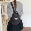 Mochilas de comercio exterior al por mayor, mini mochila de estilo japonés ins de alta apariencia, mochila de lunares estilo bosque de gran capacidad para estudiantes de secundaria