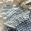 Ropa Interior Fina de Seda de Hielo para Mujer Verano Cintura Media Chica Sexy Secado Rápido Pantalones de Máscara Desnuda para Mujer Calzoncillos de Estudiante