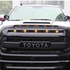 Adecuado para 14-21 años toyota tantu cubierta frontal escudo color arena con tira de luz led cubierta de visera tablero embellecedor protector contra insectos