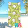 Toalla de Playa de Venta Caliente Transfronteriza para Vacaciones en la Costa, Toalla de Microfibra, Absorbente de Agua, Divertido Dibujo Animado de Unicornio, Toalla de Baño para Niños