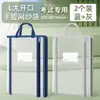 Bolsa de Almacenamiento de Malla Transparente, Bolso Bandolera para Libros, Bolsa de Malla Estéreo en Forma de L, Bolsa para Materias con Ranura para Tarjetas, Bolsa de Almacenamiento para Estudiantes de Primaria