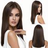Peluca de Comercio Exterior Africano para Mujer de Longitud Media con Flequillo y Peluca de Moda Africana Europea y Americana de Longitud hasta los Hombros para Cabello en el Extranjero