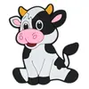 Imanes de animales lindos para refrigerador, pegatinas magnéticas suaves de PVC, pegatinas de educación temprana, imanes de animales de dibujos animados, imanes redondos al por mayor, pegatinas para niños