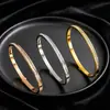 Pulsera de Acero de Titanio para Mujer, No se Desvanece, Moderna, Versátil, Lujo Ligero, Sensación de Alta Gama, Cierre de Acero Inoxidable, Pulsera Incrustada con Diamantes