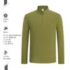 Sudadera con Cremallera Media y Cuello Alto para Hombre, Nueva Tendencia Estilo Coreano Primavera y Otoño Marca Trendy Manga Larga Cálida Ropa de Trabajo, Logo Personalizado de Fábrica