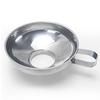 Embudo de acero inoxidable espesado para fugas de aceite y vino, herramienta de cocina de gran diámetro, juego de embudos para mermelada