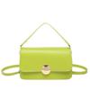 Bolso de Hombro Pequeño Cuadrado de Moda Estilo Coreano 2025 Nuevo Nicho Texte Bolso Baguette para Viajeros Color Caramelo Trendy