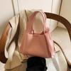 Bolso bandolera de mano con diseño de cesta de verduras en color liso para mujer, estilo coreano, 2025, pequeño, combinable.