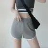 Shorts de Verano Estilo Retro Americano para Chicas Calientes Estilo Ins para Mujer Cintura Alta Adelgazantes Casuales Deportivos Pierna Ancha Yoga Shorts de Tres Cuartos