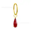 Pendientes de Piercing de Zirconia de Colores Gotas de Agua, Versión Dual Chapada en Oro de Aleación de Titanio, Pendientes Apilables Unisex, Suministro Transfronterizo
