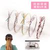 Estilo coreano nuevo celebridad de Internet colorido nylon diadema traje goma para el cabello adorno para la cabeza tejido versátil cuerda para el cabello accesorios para el cabello
