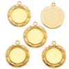 Diâmetro Interno 20mm Gema do Tempo Redonda Base de Liga Acessórios de Joalheria DIY Pulseira Chaveiro Pingente de Colar C41