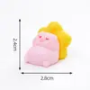 Muñeca de Cerdo Durmiendo Luna Estrella Linda Decoración DIY para Manualidades Accesorios de Bolsas Ciega Adornos Pequeños para Coche Escritorio
