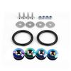 Arandelas de Refuerzo para Parachoques Delantero y Trasero de Coche JDM Tornillos de Fijación Espaciadores de Doble Capa de Colores Clips Universal