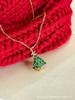 Série de Natal Árvore de Natal Hao pedra diamante corrente de suéter brinco alto colar joia simples retrô versátil mulheres