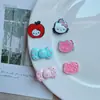 Dopamina Lunares Lazo Color Macarrón Gato Kt Accesorios para Joyería DIY Funda para Teléfono Celular Agujero Zapato Pasador Material