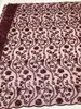 Nuevo Tejido de Malla Transparente con Agujeros en el Borde de 6 mm, Patrón de Azulejo, Flor de Pluma de Hoja de Rama Larga de Doble Cara, Vestido de Moda, Bordado de Lentejuelas a la Moda