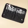 Set de Brochas de Maquillaje de 25 Piezas Personalizado con Logo OEMODM con Mango de Madera y Fibra Sintética Herramientas de Belleza con Bolsa para Brochas