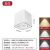 Foco Ajustable Cuadrado con Cuatro Cabezales, Luz de Techo Cob para Sala de Estar, Dormitorio, Comedor, Downlight de Tres Colores, Índice de Reproducción Cromática de 98