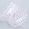 Lazo de cinta de encaje de poliéster presentado, hecho a mano, accesorios para prendas de vestir, cinta decorativa, accesorios para el cabello, cinta