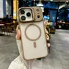 Funda para Teléfono Móvil Adecuada para Iphone17Promax Piel Mate Succión Magnética Soporte para Lente Apple 17 Funda Protectora Anticaídas