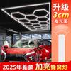 2025 Nueva Lámpara Panal Brillante Sala de Lavado de Autos Garaje Subterráneo Peluquería Impermeable Lámpara Estación de Trabajo Belleza Automotriz