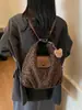 Bolsa Tote Popular de Grande Capacidade Transfronteiriça para Mulheres Outono e Inverno 2026 Nova Mochila de Ombro Tendência Retrô com Estampa de Leopardo