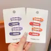 Pinzas para el pelo de colores dopamina estilo coreano para niñas, lindos y versátiles accesorios pequeños para el cabello que no dañan el cabello, adecuados para flequillos laterales de bebé