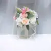 161 Flores Simuladas de Mano, Accesorios para Fotografía de Bodas, Flores para Lanzar de la Novia, Boda al Aire Libre Estilo Occidental, Flores de Mano para la Novia y las Damas de Honor