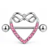 Anillo para Pezón de Acero Inoxidable de Venta Caliente con Gota de Aceite Barra Recta Piercing Uña Amor Lengua Uña Joyería para Piercing Corporal