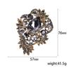 Europa transfronteriza y Estados Unidos nueva moda corsage de pedrería pin de temperamento simple accesorio de ropa para cárdigan suéter abrigo broche