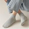 Calcetines de hombre de algodón puro desodorante absorbente de sudor calcetines de hombre otoño e invierno niños calcetines de algodón blanco y negro hasta media pantorrilla en stock de fábrica