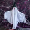 Decoração de Fantasma Pendurado de Halloween Véu de Caveira Pano Capa de Bruxa Morte Casa Assombrada Malha de Terror Capa Adereços Decoração